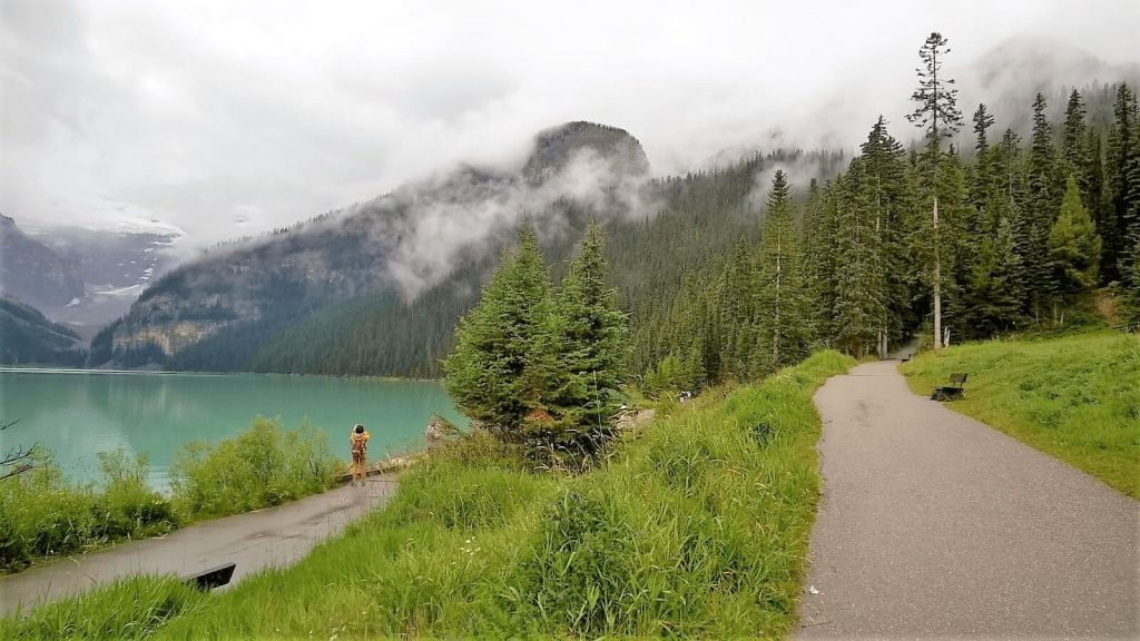 Hike to Lake Agnes Tea House from Lake Louise.