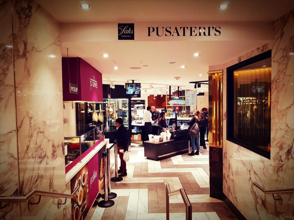 The Picture shows Pusateris in Hudson's Bay Building