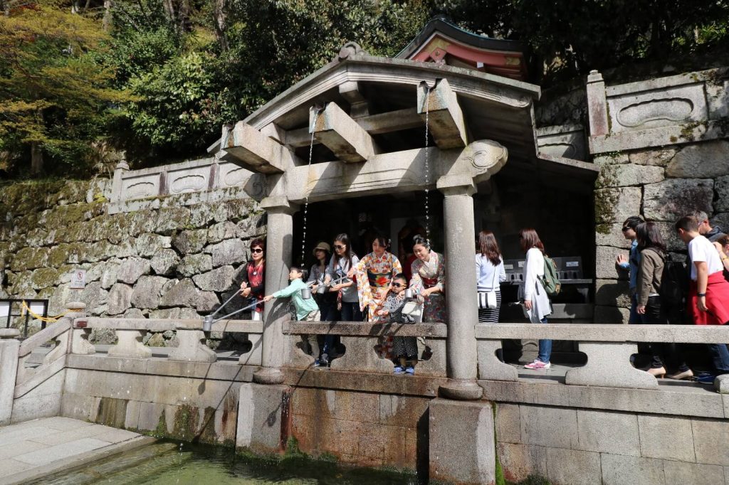 Otowa Waterfall Of Kiyomizu-dera: Three streams of Health, Love and Knowledge